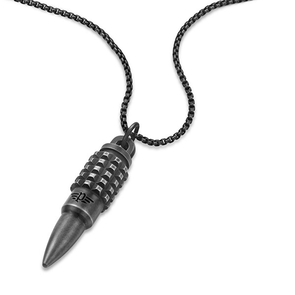 Originálny pánsky náhrdelník z ocele Bullet PEAGN0034104