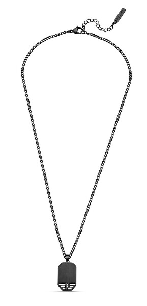 Černý ocelový náhrdelník pro muže Motive PEAGN0035902