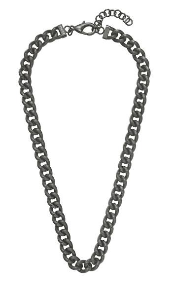 Masivní černý náhrdelník z oceli Crank PEAGN0032303