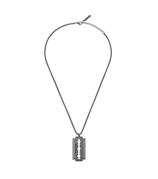 Pánsky oceľový náhrdelník Razorblade PEAGN0005502