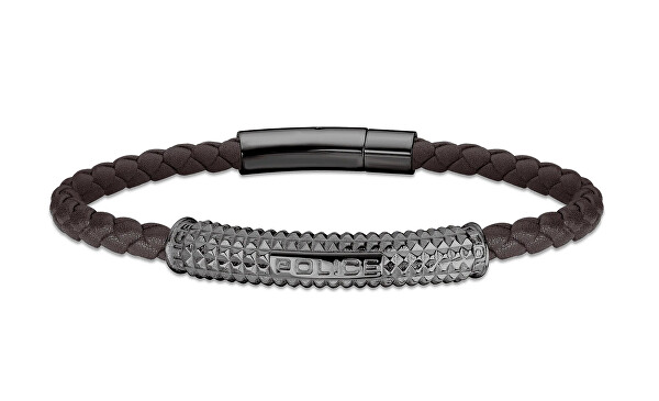 Stylový kožený náramek Hardware PEAGB2214903