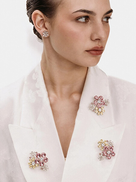 Květinová brož s křišťálem Preciosa Florita Bloom Pop 2649 70