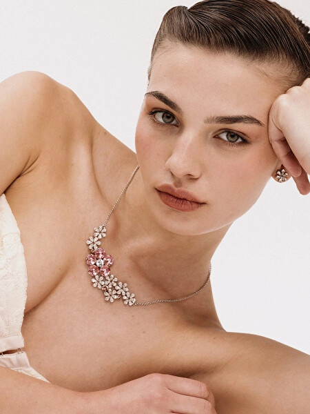 Luxusní náhrdelník s křišťálem Preciosa Florita Bloom Pop 2647 69