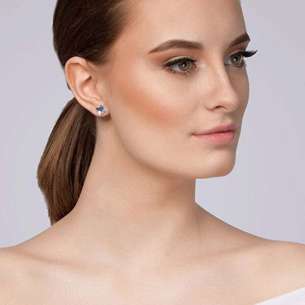Ohrringe mit blauem Kristall Optica 6142 58