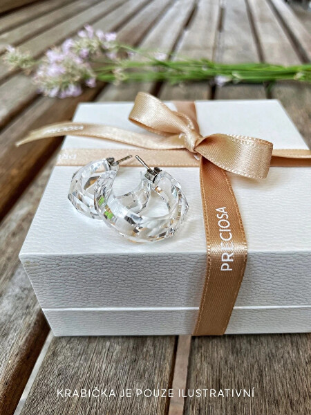 Oslnivé náušnice Dazzle s českým křišťálem Preciosa 7463 00