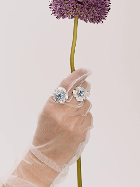 Stříbrný prsten Rozkvetlý květ Fiorella Bloom Pop 5472 70