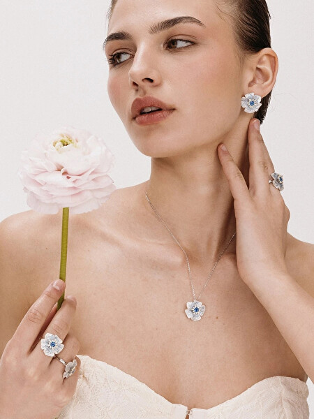 Stříbrný prsten Rozkvetlý květ Fiorella Bloom Pop 5472 70