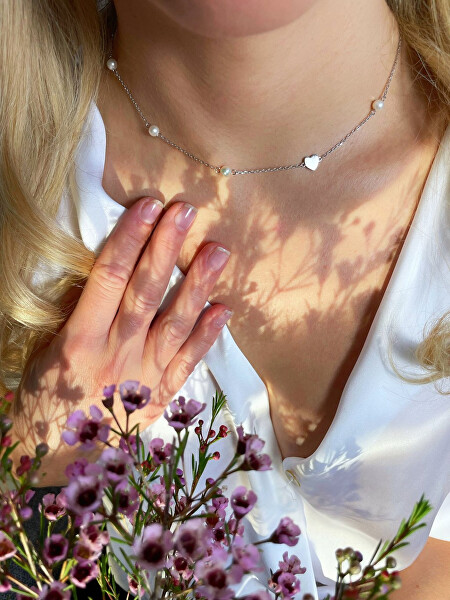Romantische Halskette mit Flussperlen und Herz Pearl Passion 6156 01