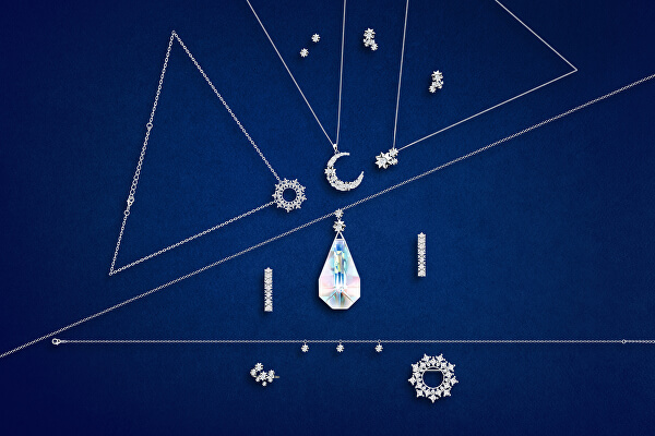Stříbrný náhrdelník Měsíc Orion 5248 00 (řetízek, přívěsek)