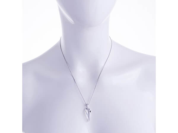 Ezüst nyaklánc kristályokkal Bebe 6069 00 (lánc, medál)