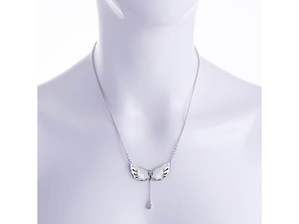 Strieborný náhrdelník s kryštálom Crystal Wings 6064 00