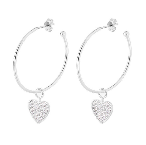 Ciondolo in argento Cuore con zirconi cubici Preciosa Vibes Heart S502 00