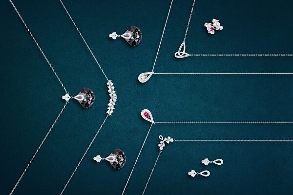 Trblietavý náhrdelník Libra 5242 55 (retiazka, prívesok)