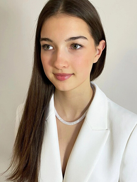 Třpytivý náhrdelník Scarlette čirý 7250 00