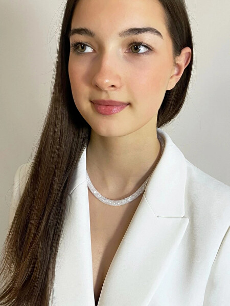 Třpytivý náhrdelník Scarlette čirý 7250 00