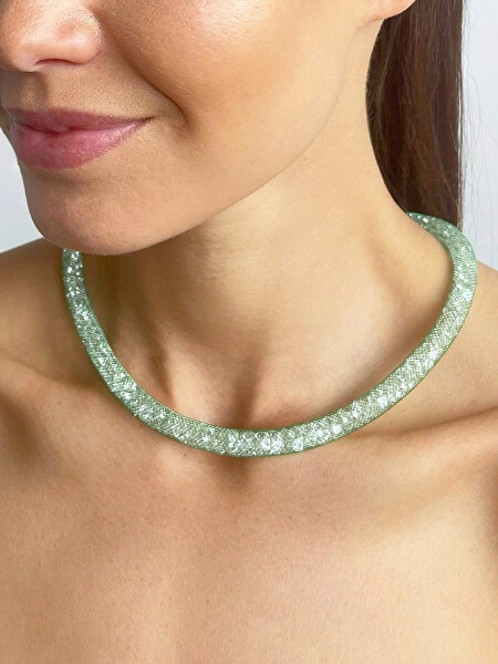 Třpytivý náhrdelník Scarlette zelený 7250 66