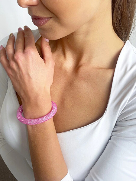 Třpytivý náramek Scarlette fuchsiový 7251 55