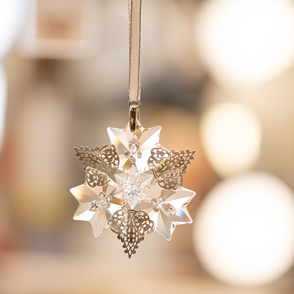Ornament de Crăciun din cristal ceh Preciosa 1389 00