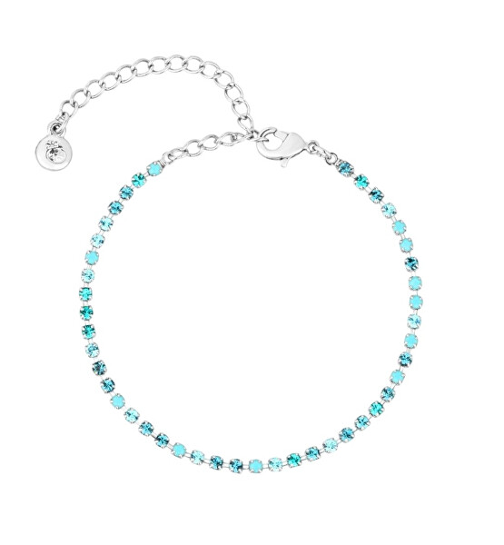 Bižuterní náramek s modrým křišťálem Preciosa Glowline Bloom Pop 2571 71