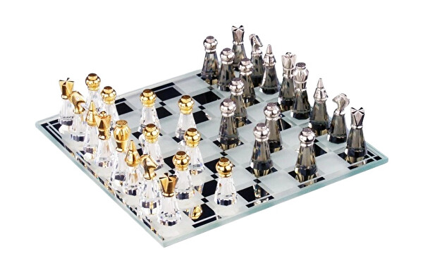 Dekorace Malé šachy z českého křišťálu Preciosa 0823 00