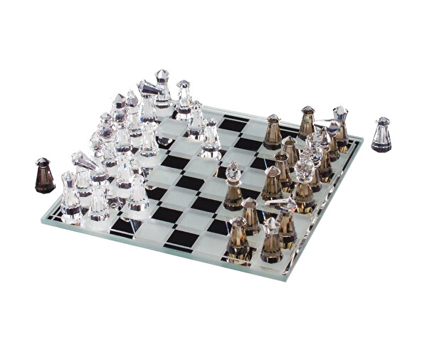 Dekorace Malé šachy z českého křišťálu Preciosa 0890 00