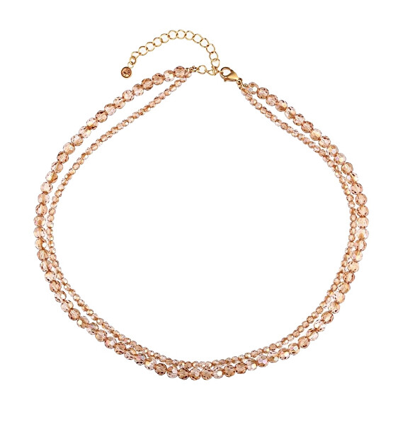 Dvojitý náhrdelník s křišťály Preciosa Honeymoon 7540Y15