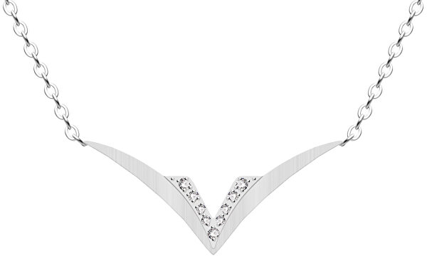 Elegantný oceľový náhrdelník Gemini 7333 00