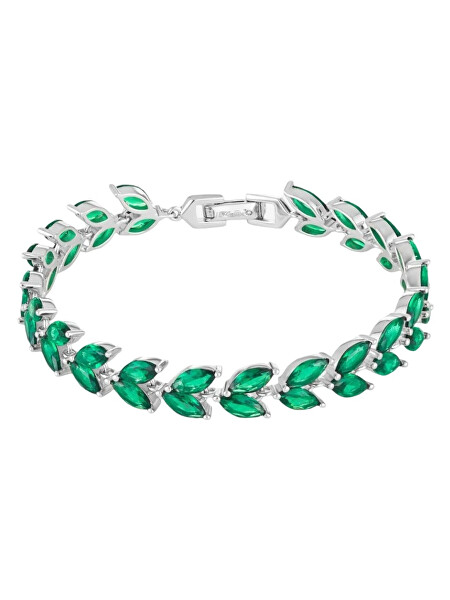 Elegantní stříbrný náramek s kubickou zirkonií Majestic Royal Lagoon 5452 66