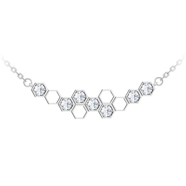 Jemný stříbrný náhrdelník Lumina 5298 00