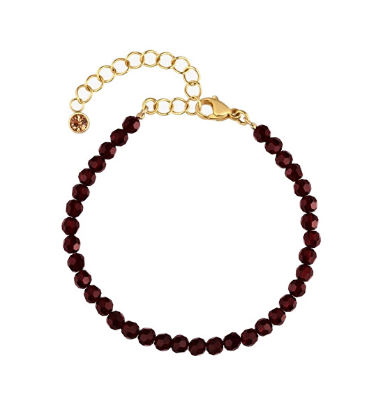 Korálkový náramek s křišťály Preciosa Flame 7544Y63