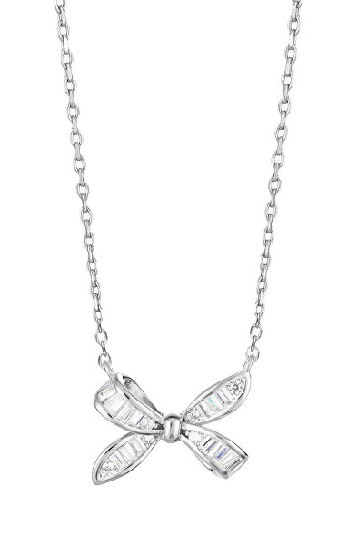 Collana raffinata in argento Fiocco Tender Bow Glamour 5408 00