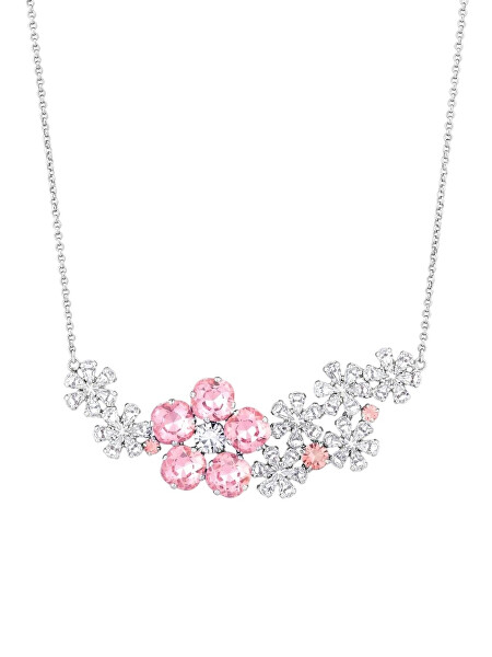 Luxusní náhrdelník s křišťálem Preciosa Florita Bloom Pop 2647 69