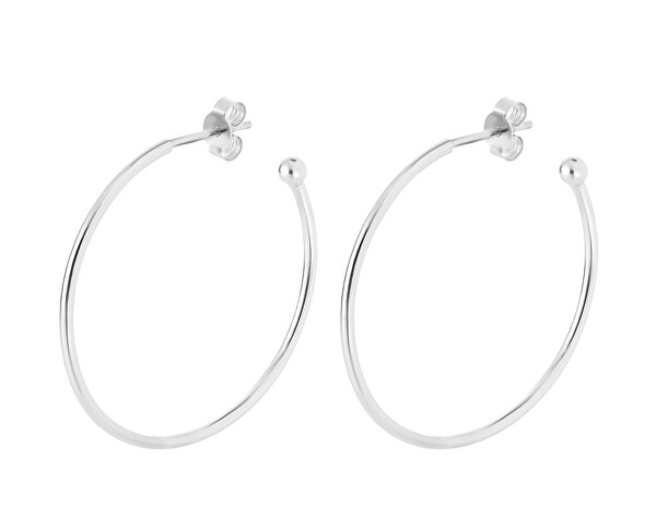 Intramontabili orecchini a cerchio in argento Hoop Vibes Glamour 5424 00