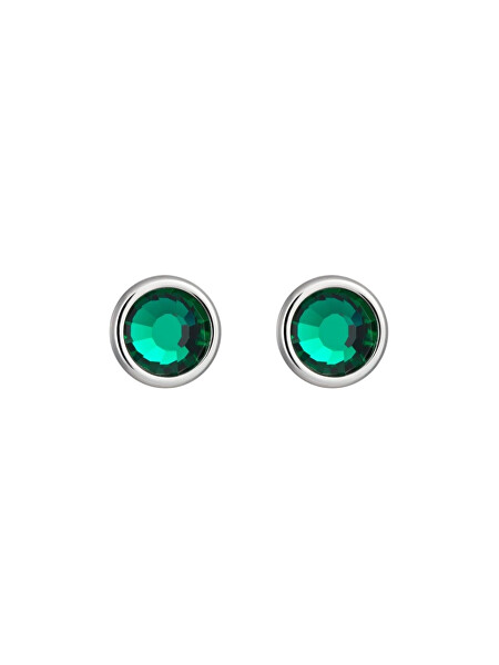 Náušnice Carlyn s kryštálom Emerald 7235 66