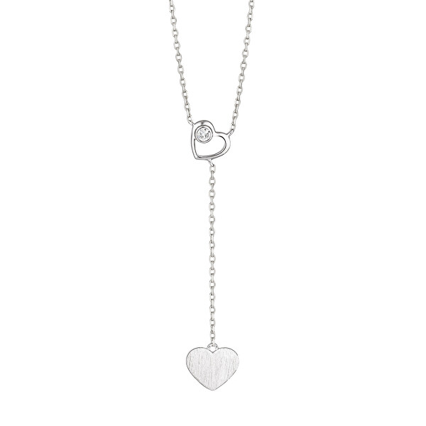 Nežný náhrdelník so srdiečkami Pearl Passion 5382 00