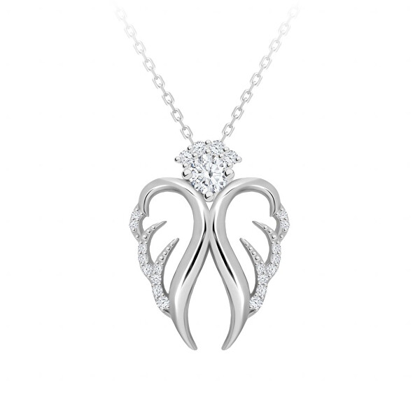Nežný strieborný náhrdelník Angelic Hope 5293 00