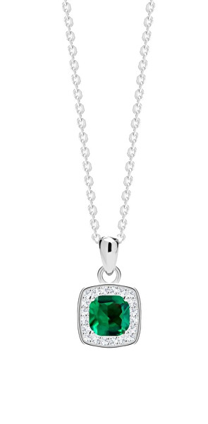 Překrásný stříbrný náhrdelník Minas Crystal Treasures 5312 66 (řetízek, přívěsek)