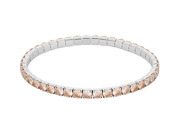 Splendido bracciale in acciaio con zirconi cubici Hype Glamour 7469 61