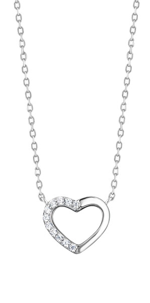 Stříbrný náhrdelník s kubickou zirkonií True Love Royal Lagoon 5436 00