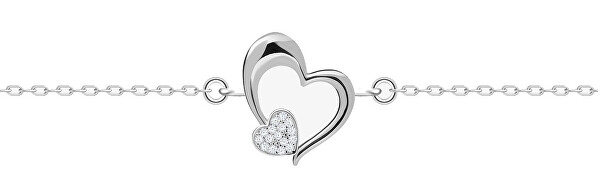Romantic ezüst karkötő cirkónium kővel Tender Heart 5339 00