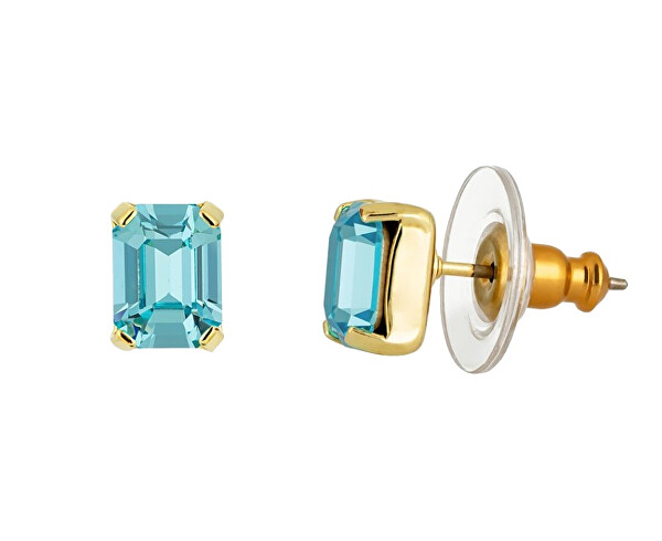 Eleganti orecchini placcati in oro Santorini con cristallo ceco Akva 2289Y67