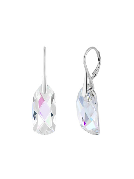 Elegantní stříbrné náušnice s českým křišťálem Preciosa Crystal Bay Royal Lagoon 6261 42