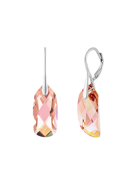 Stříbrné náušnice s českým křišťálem Preciosa Crystal Bay Royal Lagoon 6261 69