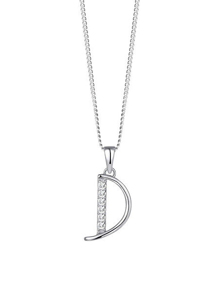 Silberne Halskette Buchstabe „D“ 5380 00D (Kette, Anhänger)