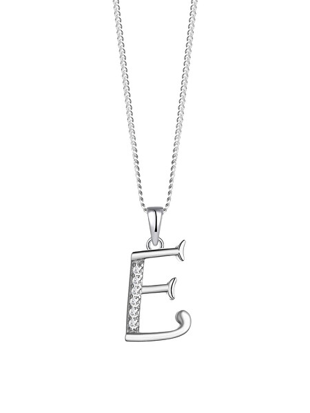 Colier din argint litera „E” 5380 00E (lănțișor, pandantiv)