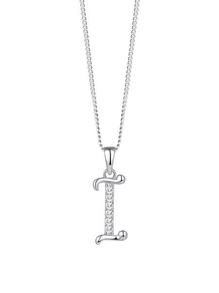 Stříbrný náhrdelník písmeno "I" 5380 00I  (řetízek, přívěsek)