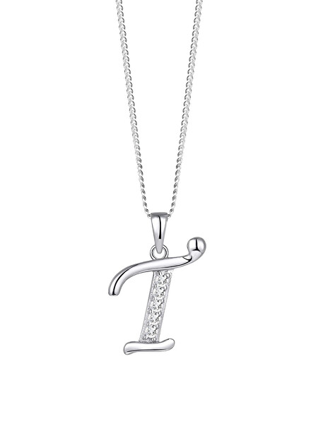 Silberne Halskette Buchstabe „T“ 5380 00T (Kette, Anhänger)