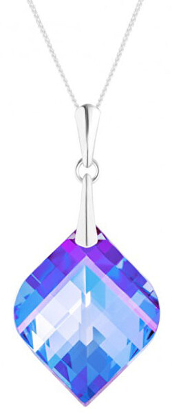 Stříbrný náhrdelník s krystalem Lilac 6043 43 (řetízek, přívěsek)