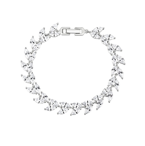Stříbrný náramek s kubickou zirkonií Majestic Bloom Pop 55452 00
