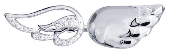 Offener Silberring mit Kristall Crystal Wings 6066 00